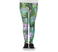 cosey - Printed Colorful Leggings (one Size) - Design Tropical Flowers