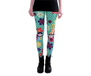 cosey - Printed Colorful Leggings (one Size) - Matryoshka