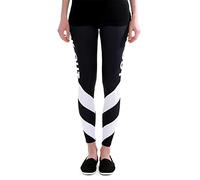 cosey - Printed Colorful Leggings (one Size) - Workout Black/White Lines