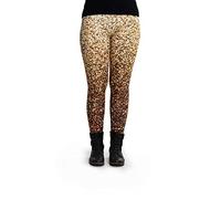 cosey Women's Glitter Gold Leggings, Glitter Gold, Einheitsgröße