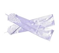 COSFAN Women Satin Hook Finger Gloves,Long Flapper Evening Opera Gloves,Retro Elbow Length Gloves for 1920s Parties