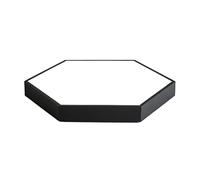 COSFEEL LED Flush Mount Ceiling Light Simple Hexagon Panel Light Modern Surface Mount Ceiling Lamp Slim Modern Panel Light(3000K Warm Light) For Kitchens, Aundry, Bedrooms, Hotel Etc