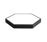 COSFEEL Ultra Thin Hexagon LED Ceiling Lamp With Remote Close To Ceiling Light Fixture Modern Surface Mount Ceiling Light Dimmable Embedded Flat Light For Study,Corridor,Bedroom, Stairwell