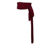 COSFLY Men Pirate Medieval Renaissance Large Sash Halloween Costume Waist Sash Belt Accessory, Aubergine, One size