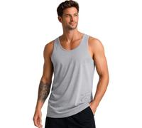 COSHAL® 1 Men's Cotton Vests Tank Tops Sleeveless Plain Breathable Slim Fit Summer Top Vest Everyday Athletic wear, Easy Fit Men Workout Shirts Size 3XL, Grey