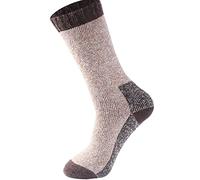 COSHAL® 1 Merino Wool Men's Heavy Duty Socks Comfortable thick for winter warm breathable outdoor walking hiking trekking sport quality thermal cushioned 2.4 TOG UK Size 6-11 Tan/Skin