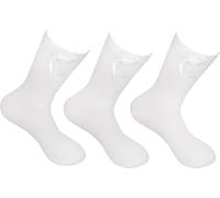 COSHAL® 3 Ankle Bow Girls socks Cotton school's Socks with Fluffy Ribbons Bow's, Back to School Sock's Uniform Party Wear Comfort Socks Girls Bows over Ankle Kids School Sock Size 12-3 White
