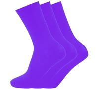 COSHAL® 3 Kids School Socks Boys & Girls Cotton Rich Breathable Socks Unisex Children Cotton Socks Kids Back to School Casual Sports socks Size 4-6 purple Ankle