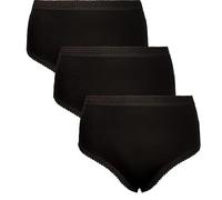 COSHAL® 3 Mama Womens Brief Cotton Rich Briefs Knickers Ladies Maxi Brief, Women Maxi Briefs Full Mama Panties Underwear Knickers Full Panties Hip Size 44-46" XOS Black