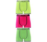 COSHAL® 3 Men's boxer Shorts with Elastic Waistband, Seamless, Sports Briefs, Mens Everyday Underwear, Mens Sports brief underwear Awesome (Green) S