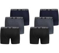 COSHAL® 6 Classic Boxer Shorts for Mens MultiPack Comfort Fit Trunks Mens Brief with Elastic Waistband Button Fly Boxer Shorts Everyday underwear 2 Buttons fly, L