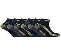 COSHAL® 6 Men's Athletic Work Trainer Socks Ankle Quarter Trainer Sock's with Re-inforced Heel and Toe Heavy Duty Low Cut Outdoor Sport Socks Size 6-11 BNG Trainer