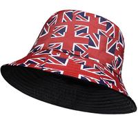 COSHAL® Adult Bucket Hat Foldable Cotton Cute Union Jack Bowler Hats Sun Beach Cap Fisherman’s Hat British Flag Bucket's Hat Holidays Summer Hats Unisex Men Women Outdoor Bucket Hat