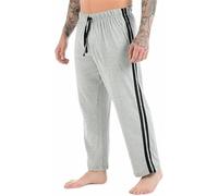 COSHAL® Lounge Pants for Men's with Side Stripes Joggers Track Pant's Casual Sweat Trousers Mens Tracksuit Drawstring Waist, Casual Tracksuit Pants Grey S