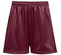 COSHAL® Mens Football Shorts Sportswear Mens Athletic Shorts Mens Womens Running Gym Sports Fitness Shadow Stripe Shorts Mens Breathable PE Sports Short Maroon L