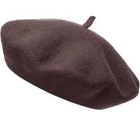 COSHAL® Womens Wool Beret Hat Girls French Style Beret Hats Plain Classic Color Beret's Hat Unisex Soft Warm Outdoor Vintage Artist Hats French Style Solid Colour Berets Brown