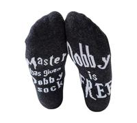 Coshang Dobby Socks Unisex Funny Novelty Dobby Is Free Knitted Words Cute Stocking Stuffers Christmas Gtifts, Black, One size