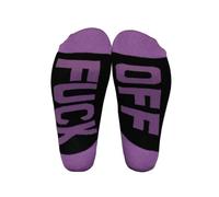 Coshang Off Socks Funny Funky Novelty Crew Socks For Women Men Teens Dress Tube Stocking Stuffer Christmas Gifts, Off Purple, One Size