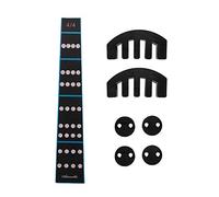 Coshar 1pc Violin Practice Fingerboard Sticker and 4pcs Round Mute for Violin and 2pcs Claw Rubber Silencer