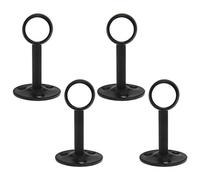 Coshar 3/4-Inch Wardrobe Pipe, Closet Lever Support Rod Holder Socket Bracket Ceiling-Mount Bracket,Black Tone
