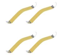 Coshar 4pcs Guitar String Splitter Practical Guitar String Separater Spreader Frets Polishing Tool for Guitar Bass Ukulele (Yellow)
