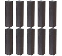 Coshar Ebony Wood Black Hardwood Lumber Handle Plate Material for DIY Music Instrument Tools Pen Turning Supplies DIY Crafts,10Pcs