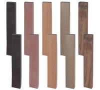 Coshar Ebony Wood Hardwood Lumber Lumber Handle Plate Material for DIY Music Instrument Tools Pen Turning Supplies DIY Crafts,5 of Each Wood Type,10Pcs