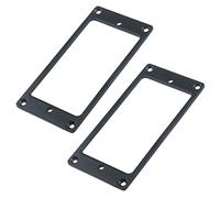 Coshar Electric Guitar Flat Metal Humbucker Cover Humbucker Frame Mounting Ring LP Electric Guitars Pickup Replacement Parts - Black