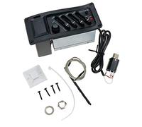 Coshar EQ-7545R 4-Band EQ Equalizer Acoustic Guitar Preamp Pickup Piezo Pickup, Black