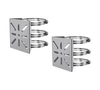 Coshar Heavy Duty Wall Mount Bracket with 3 Loops Stainless Steel Vertical Pole Mount Adapter for CCTV Cameras, PTZ Dome Camera, IP Cameras