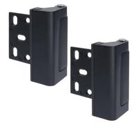 Coshar Home Security Door Lock Black Extra Security Doors Lock Aluminum Alloy Door Reinforcement Locks for Front Door Fliplock Doors Locks for Inward Swinging Door