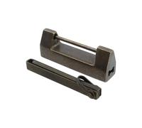 Coshar Vintage Lock and Key Brass Chinese Style Padlock Horizontal Padlock with Key for Small Wooden Box Cabinets or Jewelry Box,No Pattern