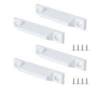 Coshar Window Handle ABS 4 Inch Sliding Screen Door Handle Window Pulls Sash Lifts for Sliding Window Kitchen Closet - 2Pcs White (3.3 Inch Hole Center)