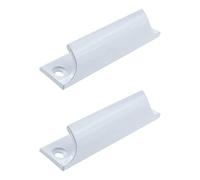 Coshar Window Pulls Sash Lifts 3-inch Hole Center Surface Mounted Cabinet Handle Aluminum Alloy Drawer Push Pull Handle Hardware for Sliding Window Kitchen Closet - 2Pcs White