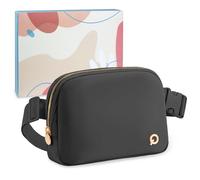 COSHAYSOO Initial Letter Fanny Pack for Teen Girls College Women, Black, One Size, Q