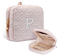 COSHAYSOO Small Makeup Bag Mini Cosmetics Bag Cute Cosmetic Pouch for Women, Pink, P