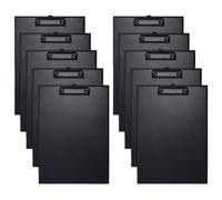 COSHEHKG Clipboards Set, PU Clipboard A4 10Pcs 9'' x 13.5'' Black