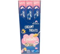 Coshida Creamy Cat Treats with MSC Salmon 7 x 16g Sachets (112g) | Grain Free Cat Treats | High Moisture Lickable Cat Snacks | No Added Cereals or Preservatives