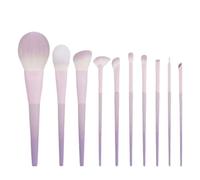 COSHINE 10PCS Lavender Dream Purple Makeup Brush Set, Cute and Full Complete Powder, Concealer, Blush, Eye Shadow Cosmetic Brushes Kit