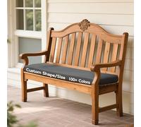 cosi-coussin Custom Bench Cushion - Comfort High-Resilience Foam Outdoor Chair Cushion with Fade-Resistant, Waterproof, Non-Slip Bottom Cushion Cover for Indoor/Outdoor Patio Furniture