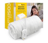 Cosi Home Single Electric Blanket - Premium Microfleece, Soft Touch Heated Fitted Mattress Underblanket, Cover, Bed Warmer Pad - 3 Heat Settings & Machine Washable - 65 x 135cm