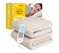 Cosi Home Fleece Electric Heated Throw - Cream