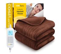 Cosi Home Fleece Electric Heated Throw - Brown