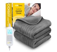 Cosi Home Fleece Electric Heated Throw - Grey
