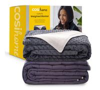 Cosi Home® Luxury Weighted Blanket Suitable for Adults - 6.8kg with Ultra-Soft Washable Cotton Cover - Heavy Sensory Blanket for Stress & Anxiety Relief (Grey)