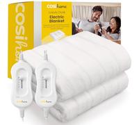 Cosi Home King Size Electric Blanket - Premium Heated Fitted Mattress Underblanket, Cover, Bed Warmer Pad - with Dual Controls - 3 Heat Settings & Machine Washable - 150 x 160cm
