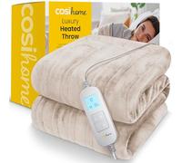 Cosi Home Fleece Electric Heated Throw - Cream, Cream
