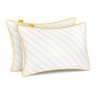 Luxury Memory Foam Pillow with Adjustable Filling - 2 Pack Cosi Home Off White One Size