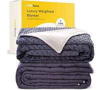 Cosi Home Luxury Weighted Blanket Suitable - 3.2kg with Ultra-Soft Washable Cotton Cover - Heavy Sensory Blanket for Pressure Therapy & Relaxation (Grey)