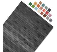 CosìCasa Washable Bamboo Floor Mat, Non Slip Kitchen Rug Runner - Natural, Lightweight Design for Interior Use, Easy to Clean, Modern Style, Wood Look Surface for Home - Pearl Grey - 50X180 cm